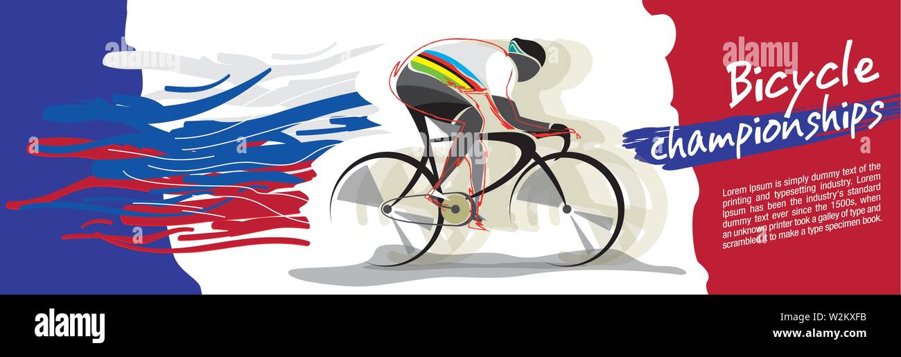 Bicycle championship vector Stock Vector