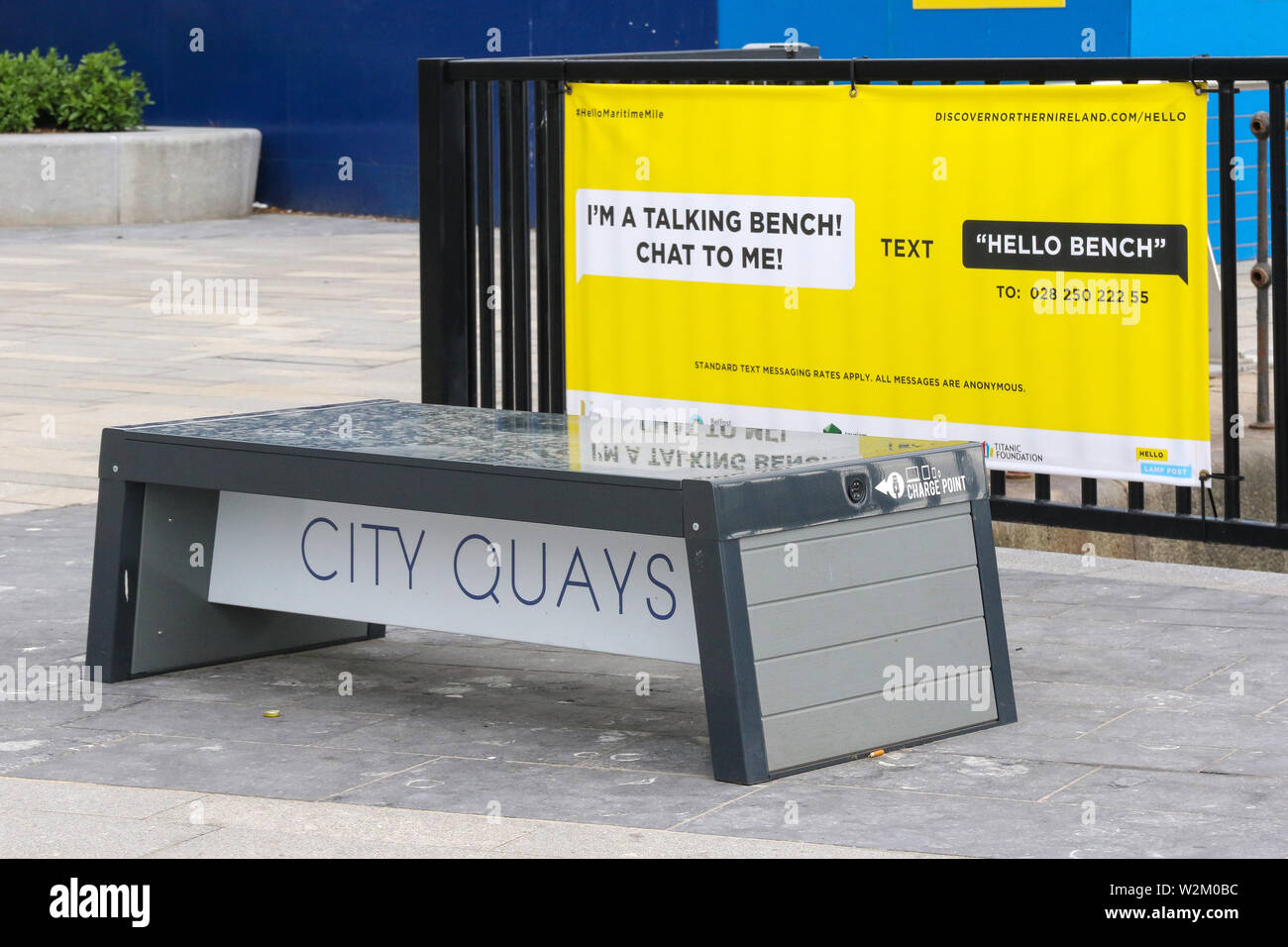 A Talking Bench In City Quays