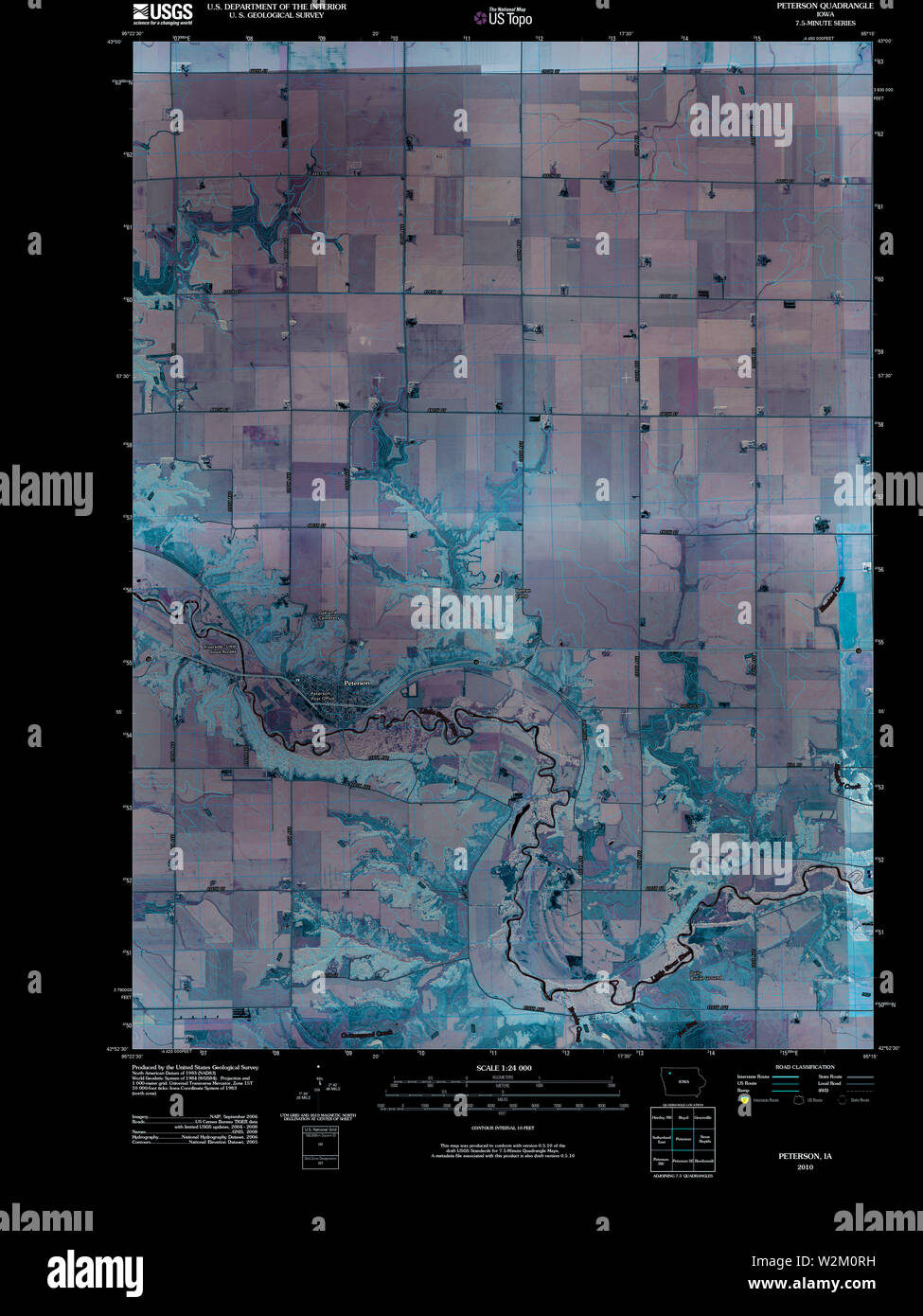 Map of peterson hires stock photography and images Alamy