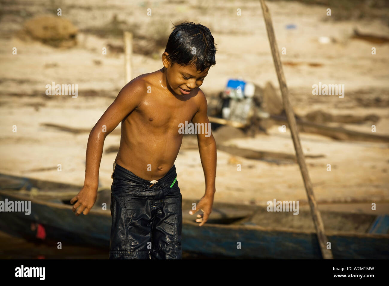 Boy taking a shower hires stock photography and images Alamy