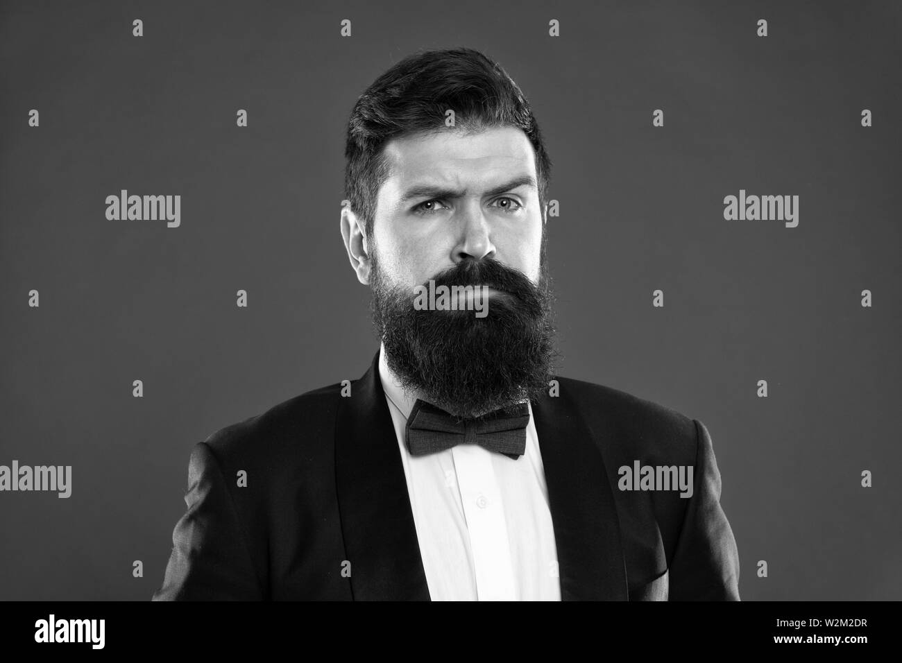 Classy Style Man Bearded Hipster Wear Classic Suit Outfit Take