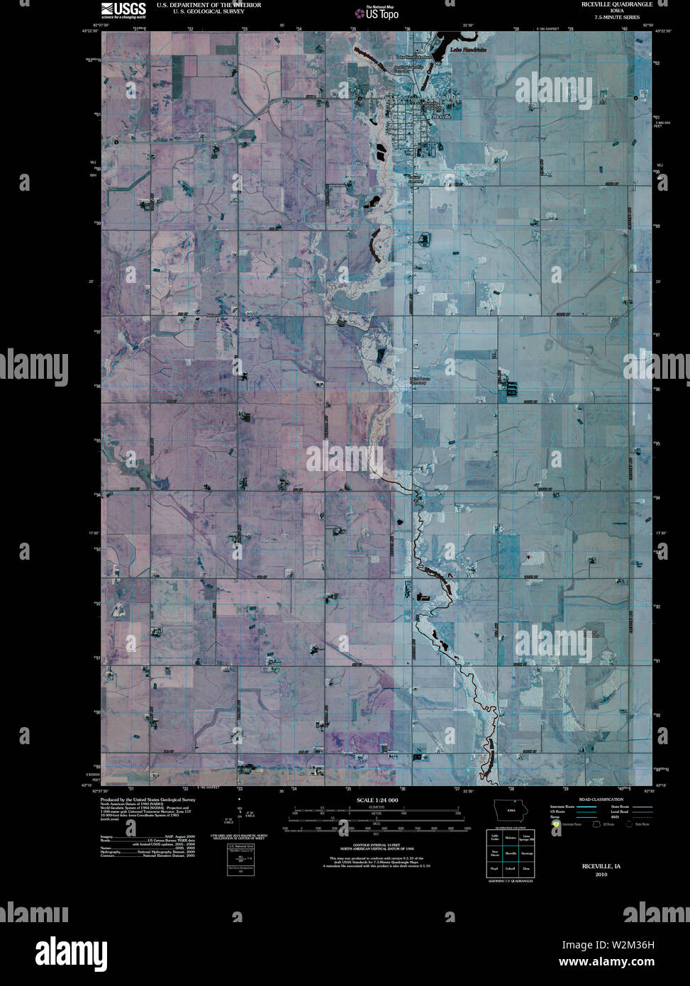 Riceville map hires stock photography and images Alamy