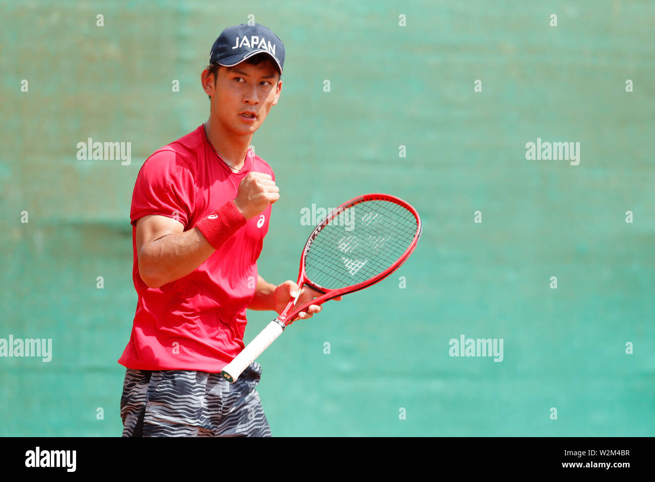 Circolo Tennis and Lungomare, Napoli, Italy. 9th July, 2019. Sho  Shimabukuro (JPN), JULY 9, 2019 - Tennis : The 30th Summer Universiade 2019  Napoli Men's Singles at Circolo Tennis and Lungomare, Napoli,