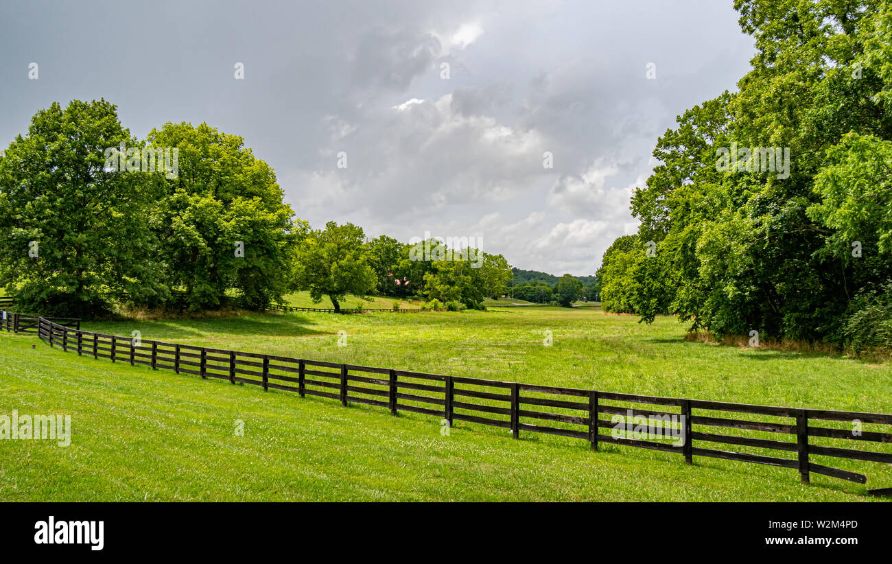Farm at Leipers Fork in Tennessee  Stock Photo