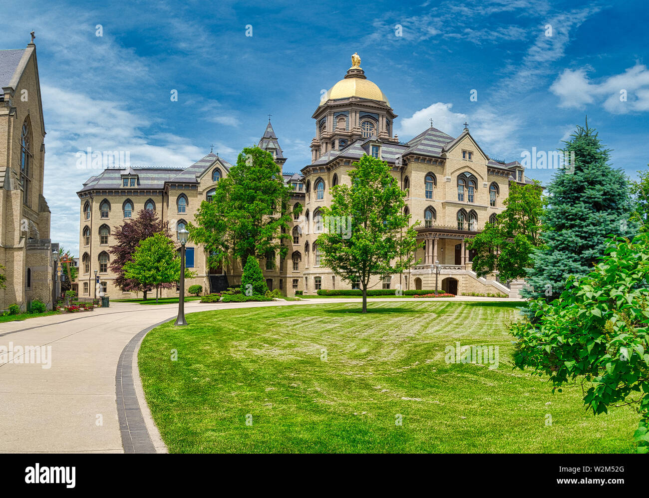 God Quad, Notre Dame, South Bend, Indiana Stock Photo Alamy
