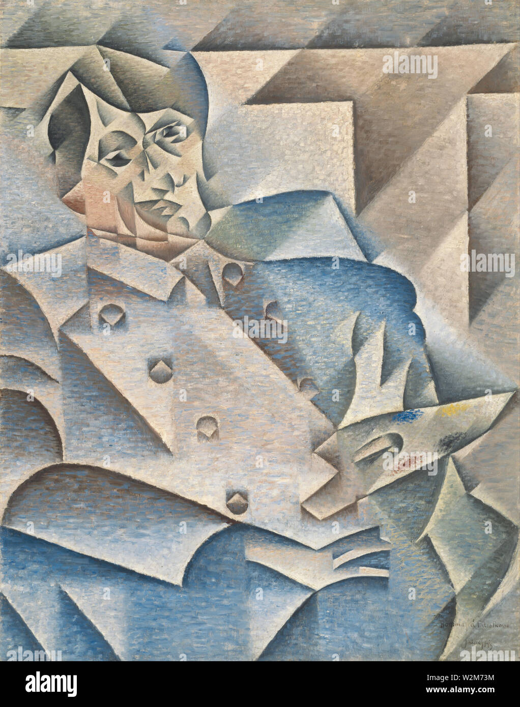 Portrait of Pablo Picasso (1912) painting by Juan Gris - Very high resolution and quality image Stock Photo