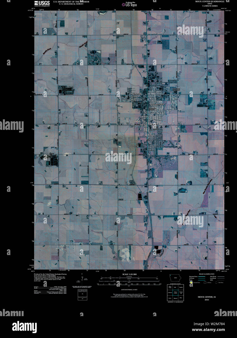 Map of sioux center hires stock photography and images Alamy