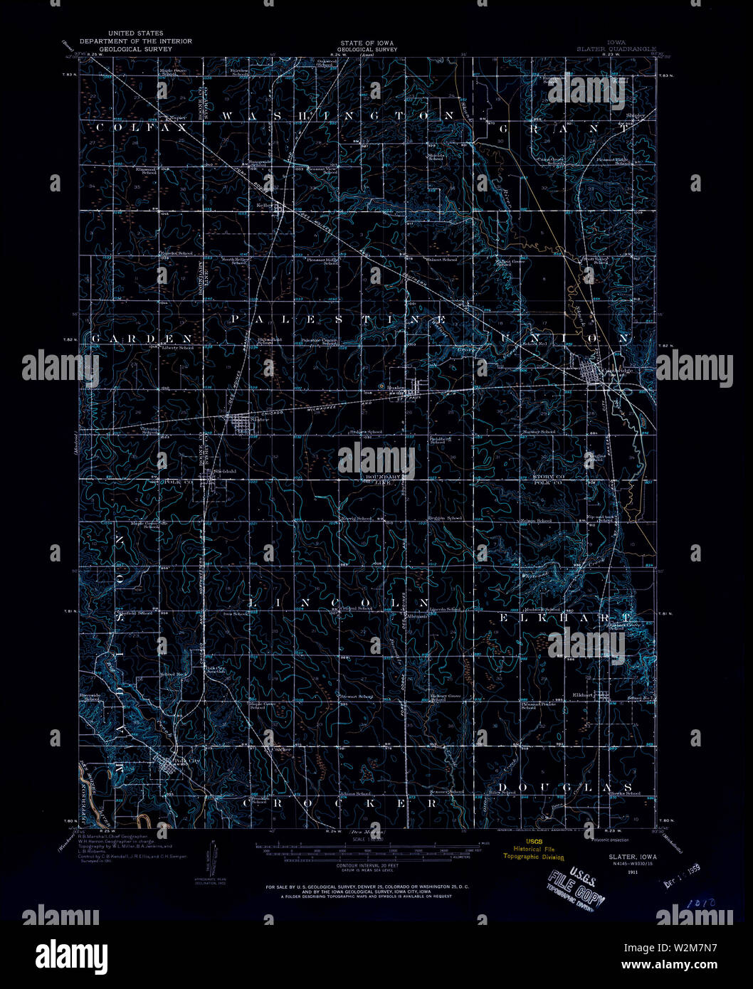 1911 iowa map hires stock photography and images Alamy