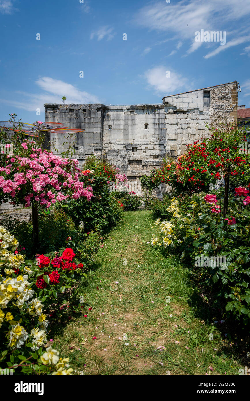 Archaeological Gardens of Cybele, Vienne, France Stock Photo