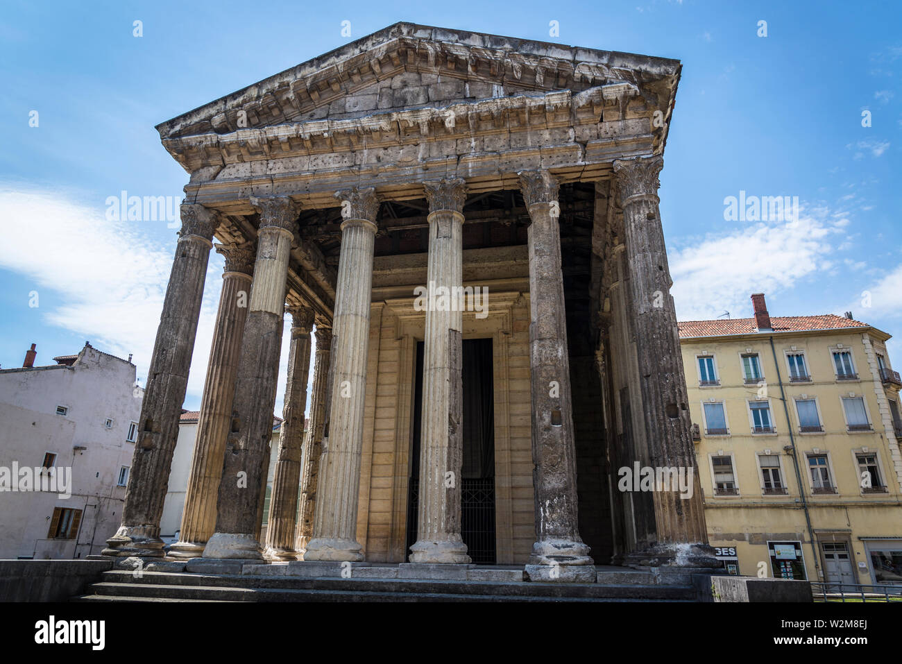 Temple of Augustus and Livia, an original Roman temple, Vienne, France Stock Photo Alamy