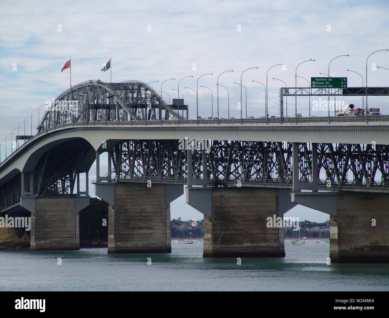 Motorway Bridge Auckland New Zealand Stock Photo Alamy