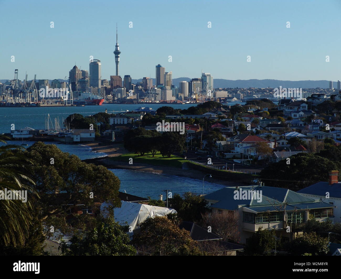 Auckland, Skyline, City centre, economic powerhouse of New Zealand ...