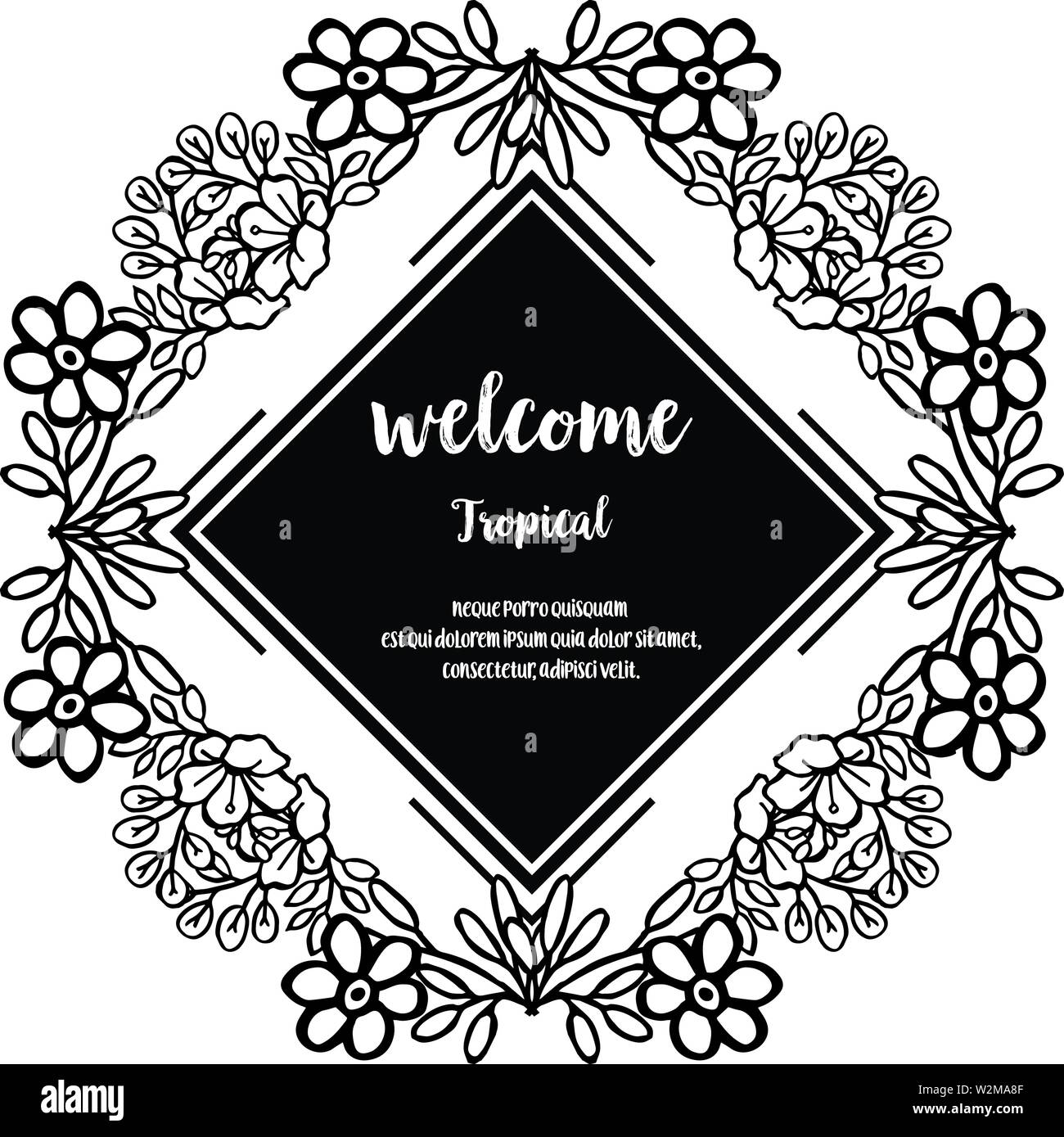 Welcome spring design Royalty Free Vector Image