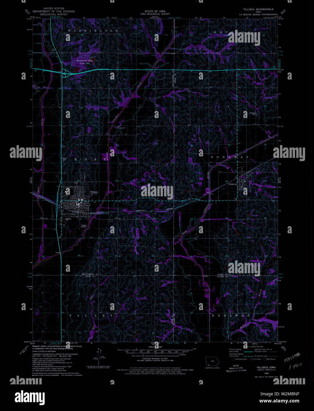 Map of villisca hires stock photography and images Alamy