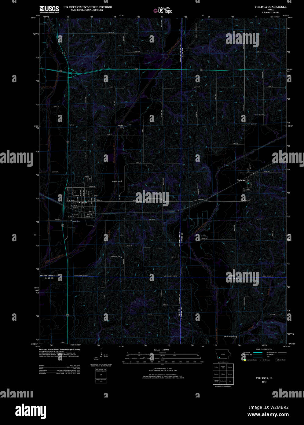 Map of villisca hires stock photography and images Alamy