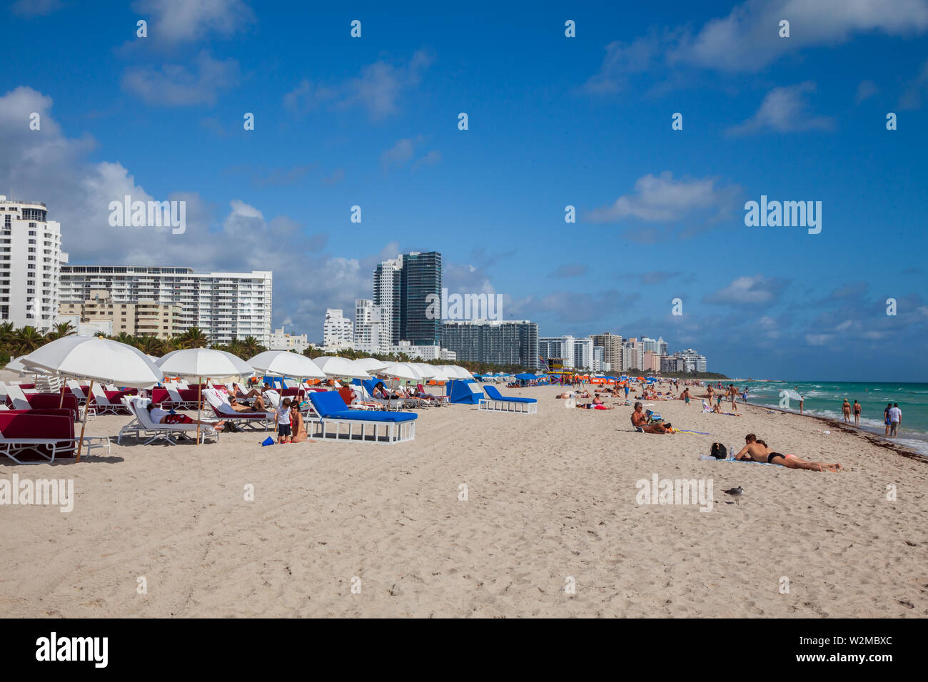 South Beach in Miami. Stock Photo