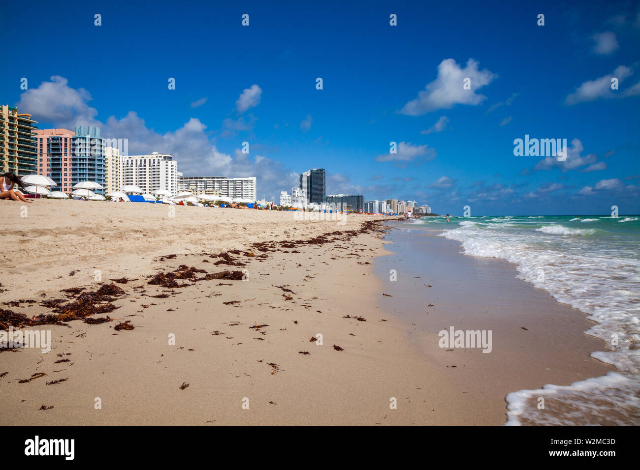 South Beach in Miami. Stock Photo