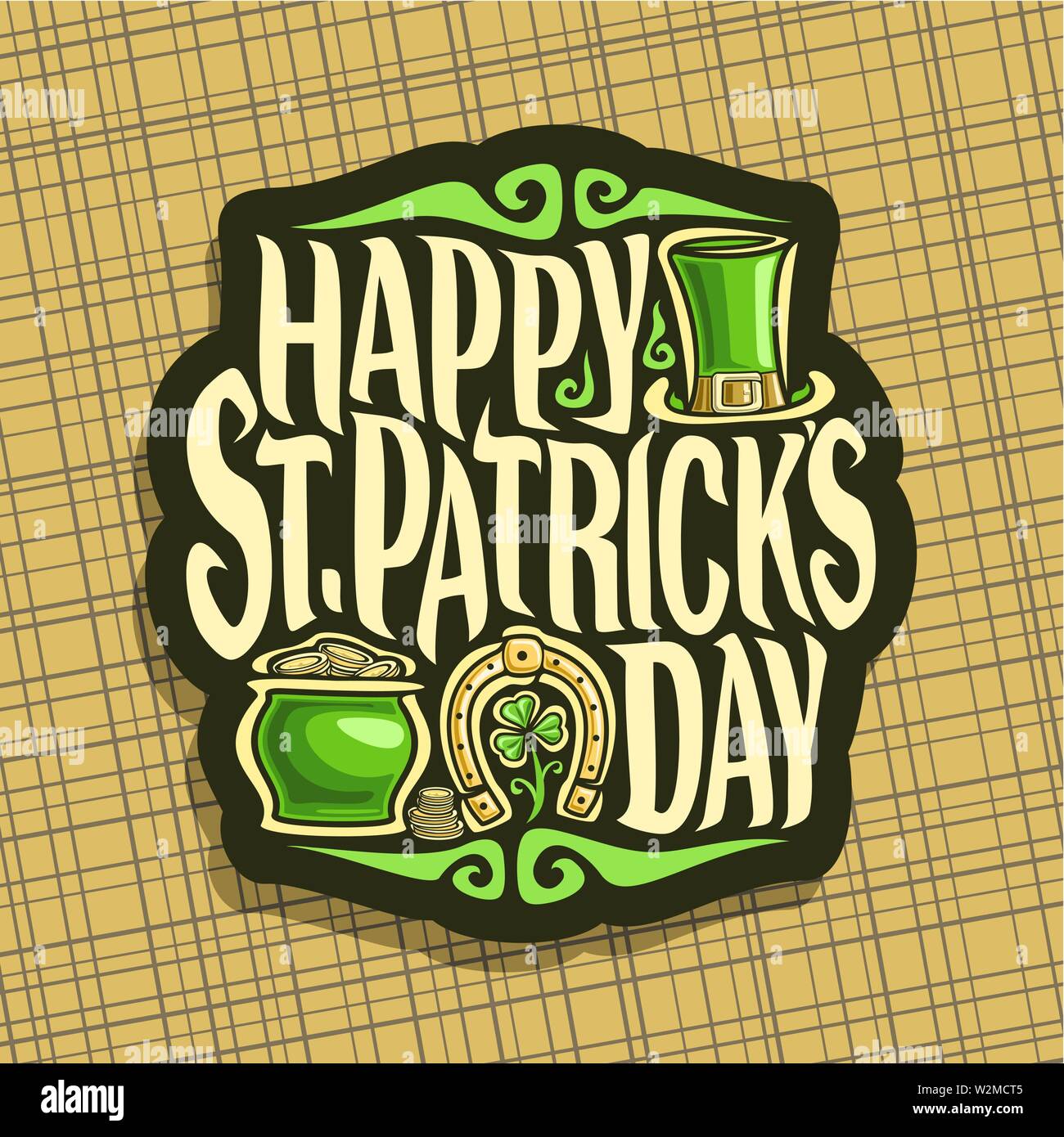Vector logo for Saint Patricks Day Stock Vector Image & Art Alamy