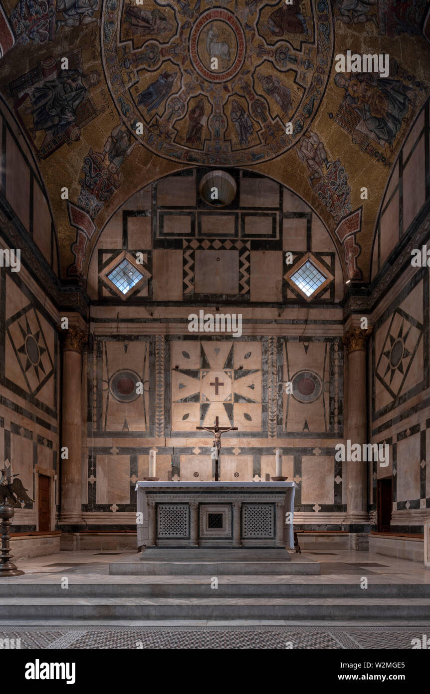 Florenz, Firenze, Domplatz, Baptisterium San Giovanni, Chorkapelle Stock Photo