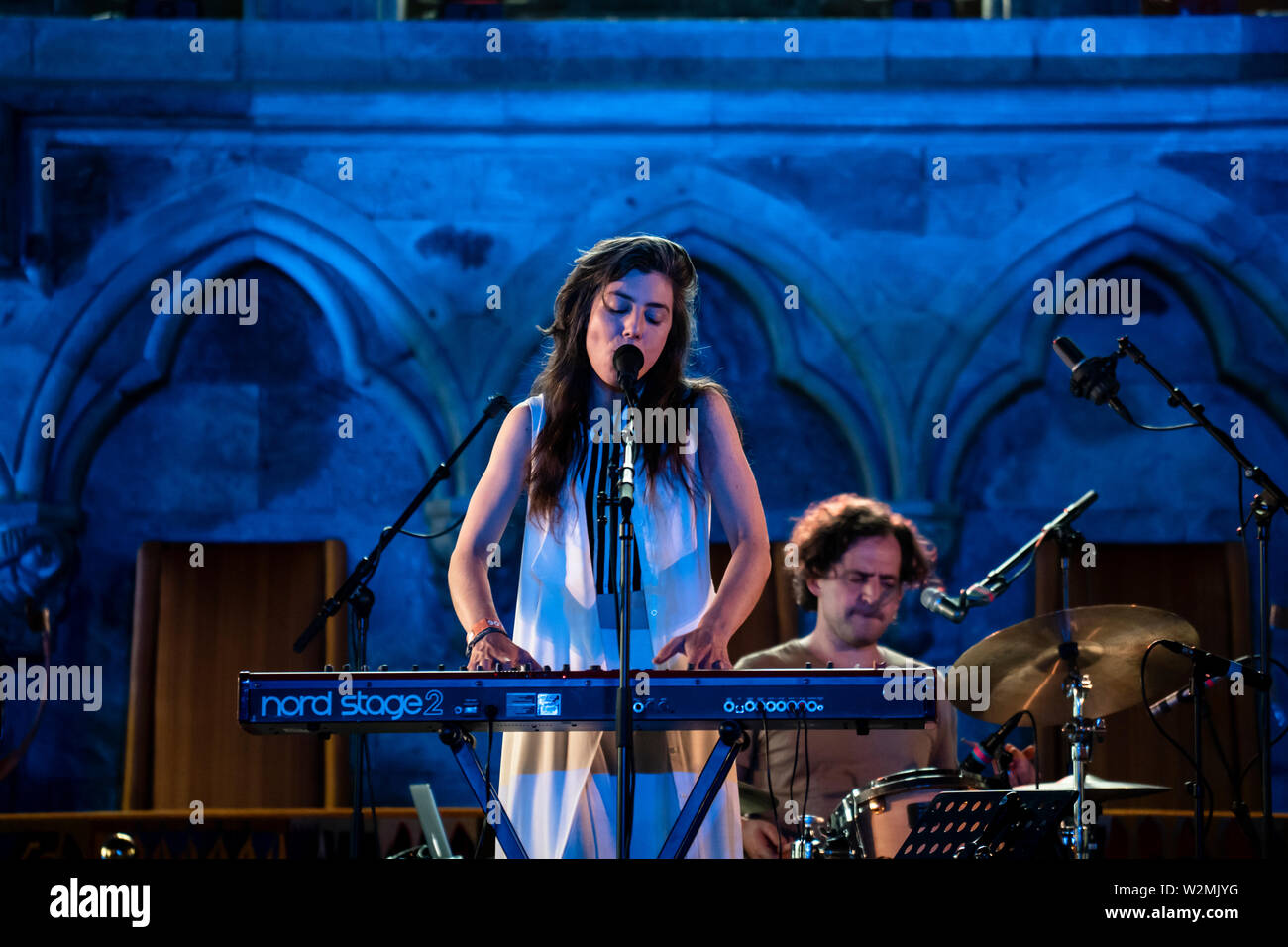 Bergen, Norway - June 12th, 2019. The American singer, musician and composer Julia Holter performs a live concert at during the Norwegian music festival Bergenfest 2019 in Bergen. (Photo credit: Gonzales Photo - Jarle H. Moe). Stock Photo