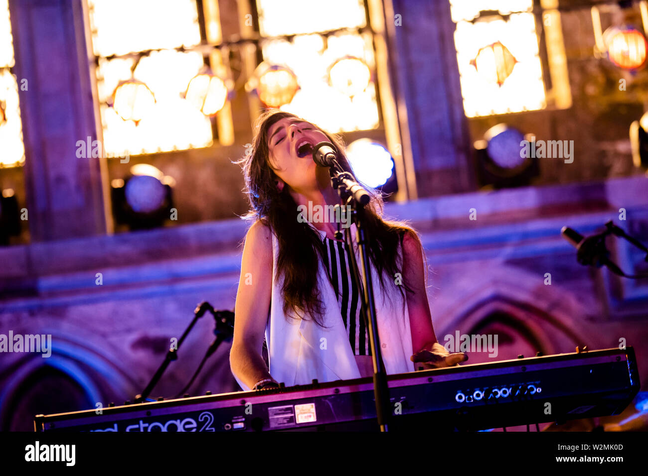 Bergen, Norway - June 12th, 2019. The American singer, musician and composer Julia Holter performs a live concert at during the Norwegian music festival Bergenfest 2019 in Bergen. (Photo credit: Gonzales Photo - Jarle H. Moe). Stock Photo