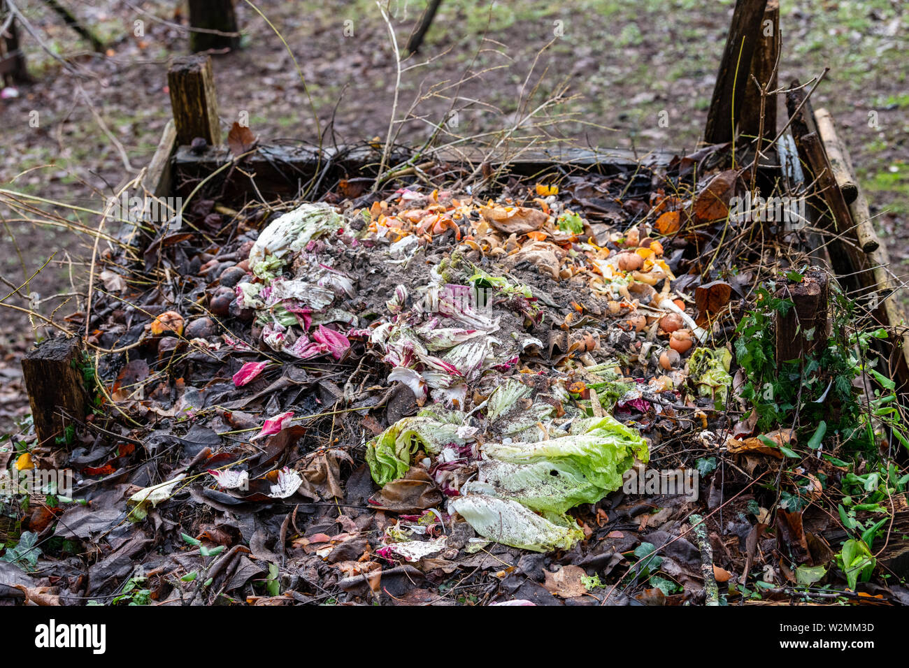 Composting the Kitchen Waste Stock Photo Alamy