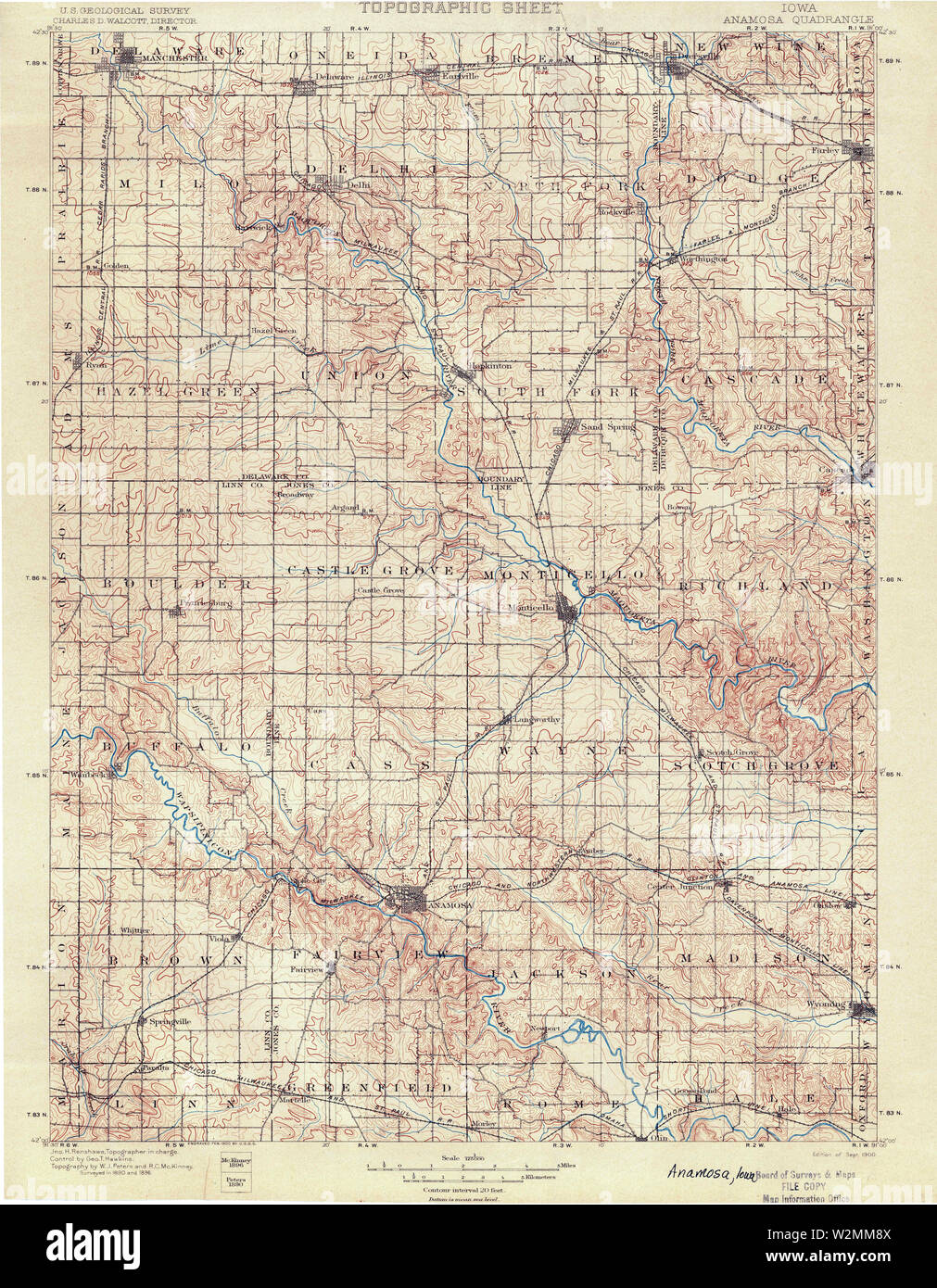 Anamosa iowa map hires stock photography and images Alamy