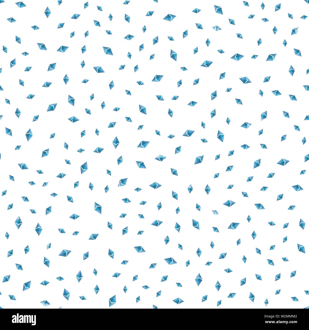 Ethereum logo icon sign seamless pattern. Vector Stock Vector
