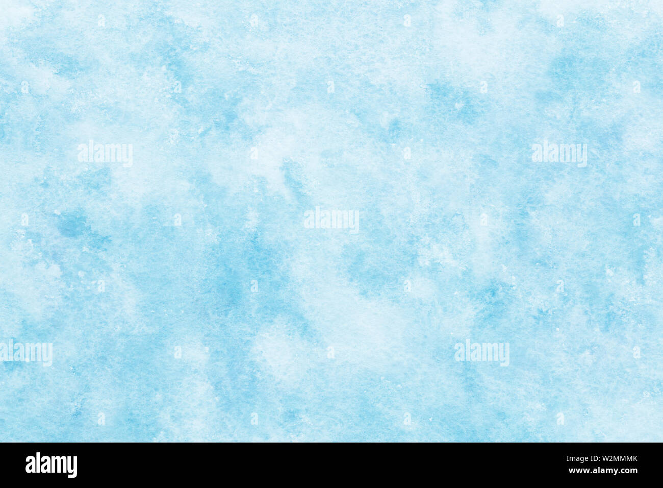 Hand Painted Watercolor Blue Sky And Cloud Abstract Or Natural