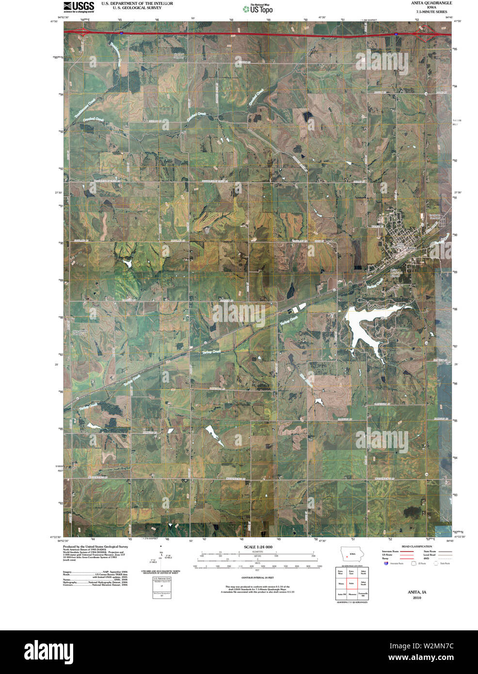 Anita iowa map Cut Out Stock Images & Pictures Alamy