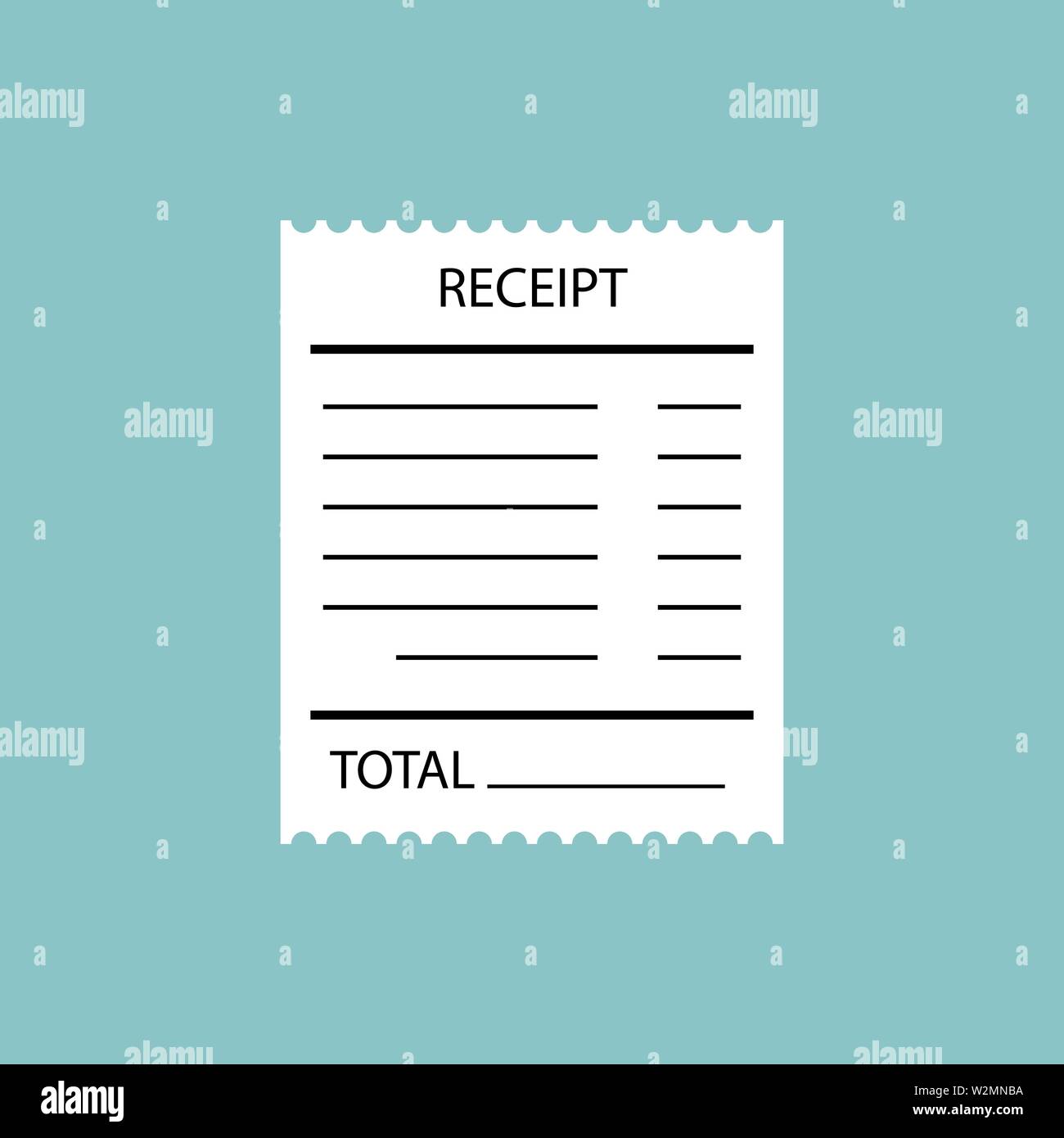 Receipt vector vectors hi-res stock photography and images - Alamy