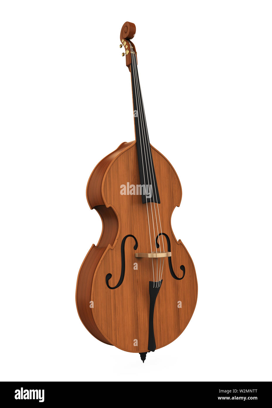 Double Bass Isolated Stock Photo - Alamy