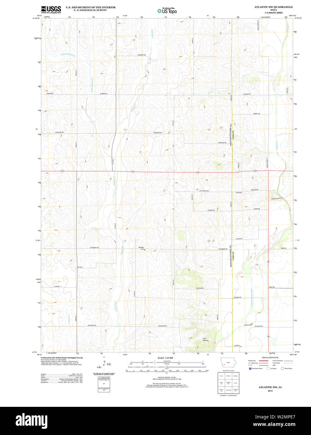 Atlantic iowa map hires stock photography and images Alamy