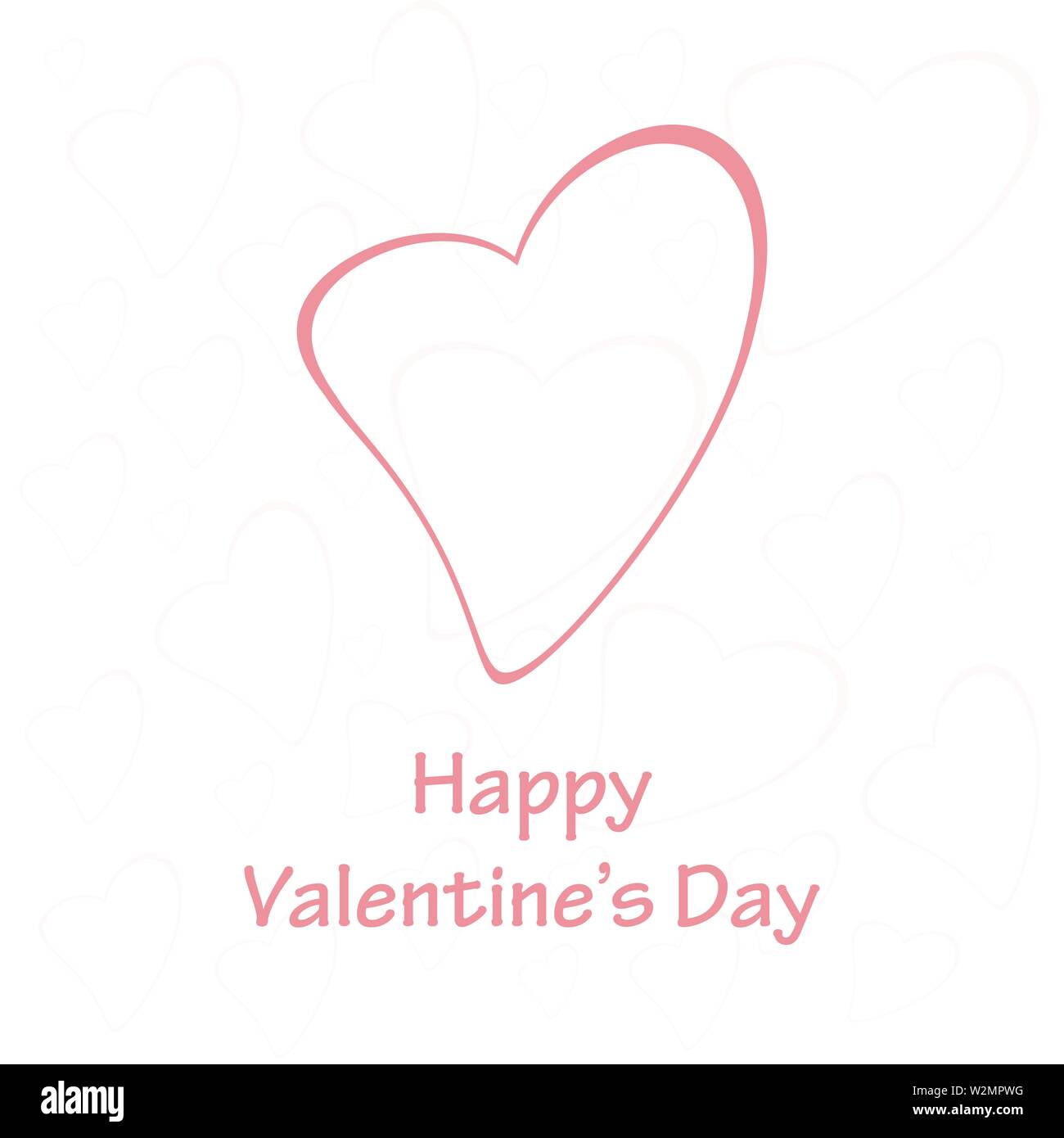 Happy Valentines day heart background. Vector eps10 Stock Vector Image ...