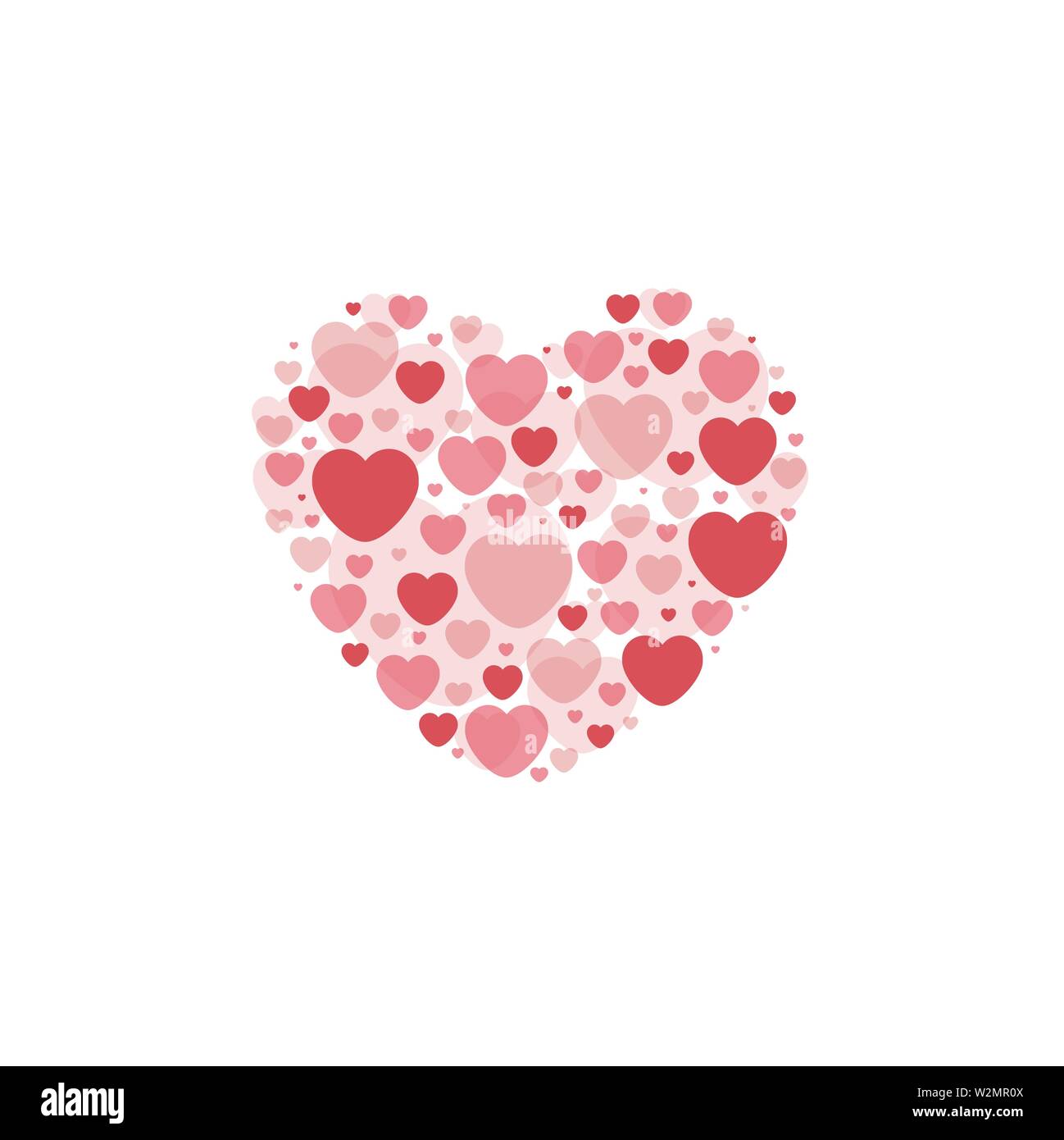 Happy Valentines day heart background. Vector eps10 Stock Vector Image ...