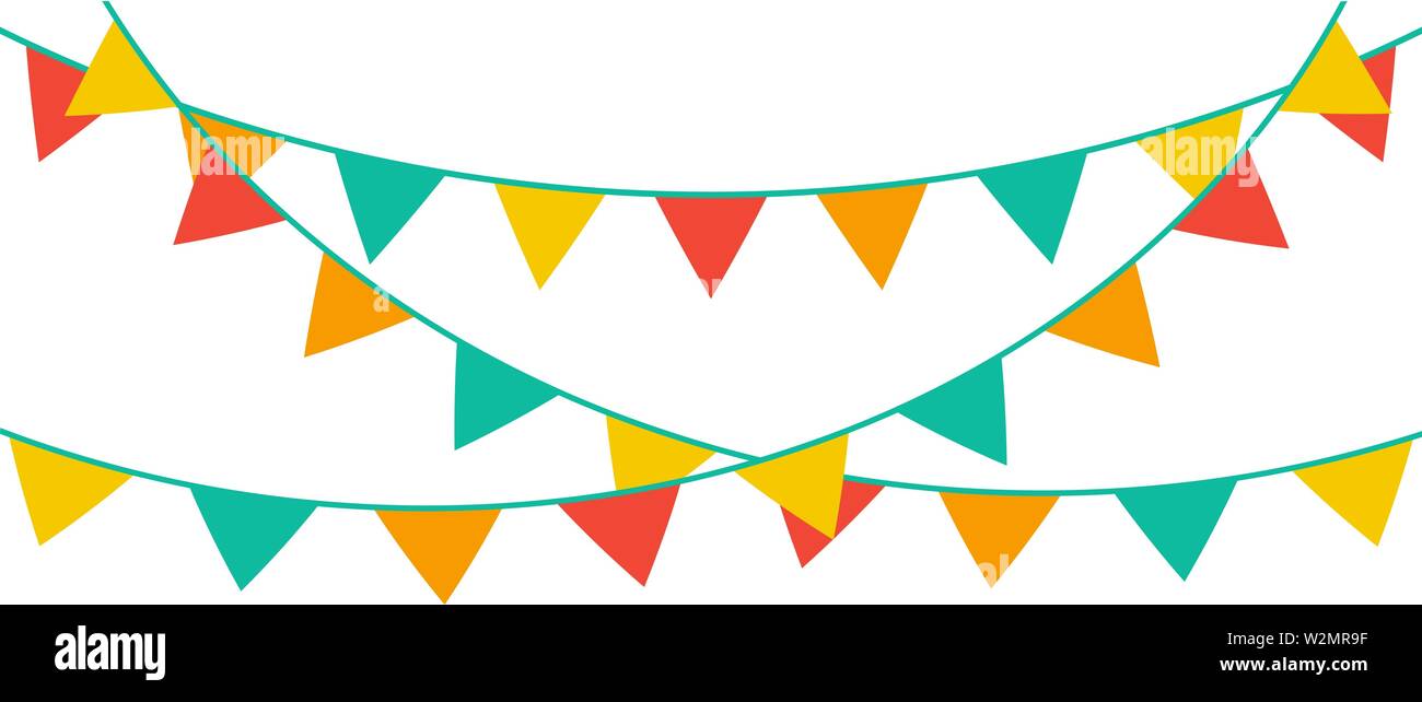 Yellow And White Stripes Personalised Carnival Fete Street Party Bunting Banner