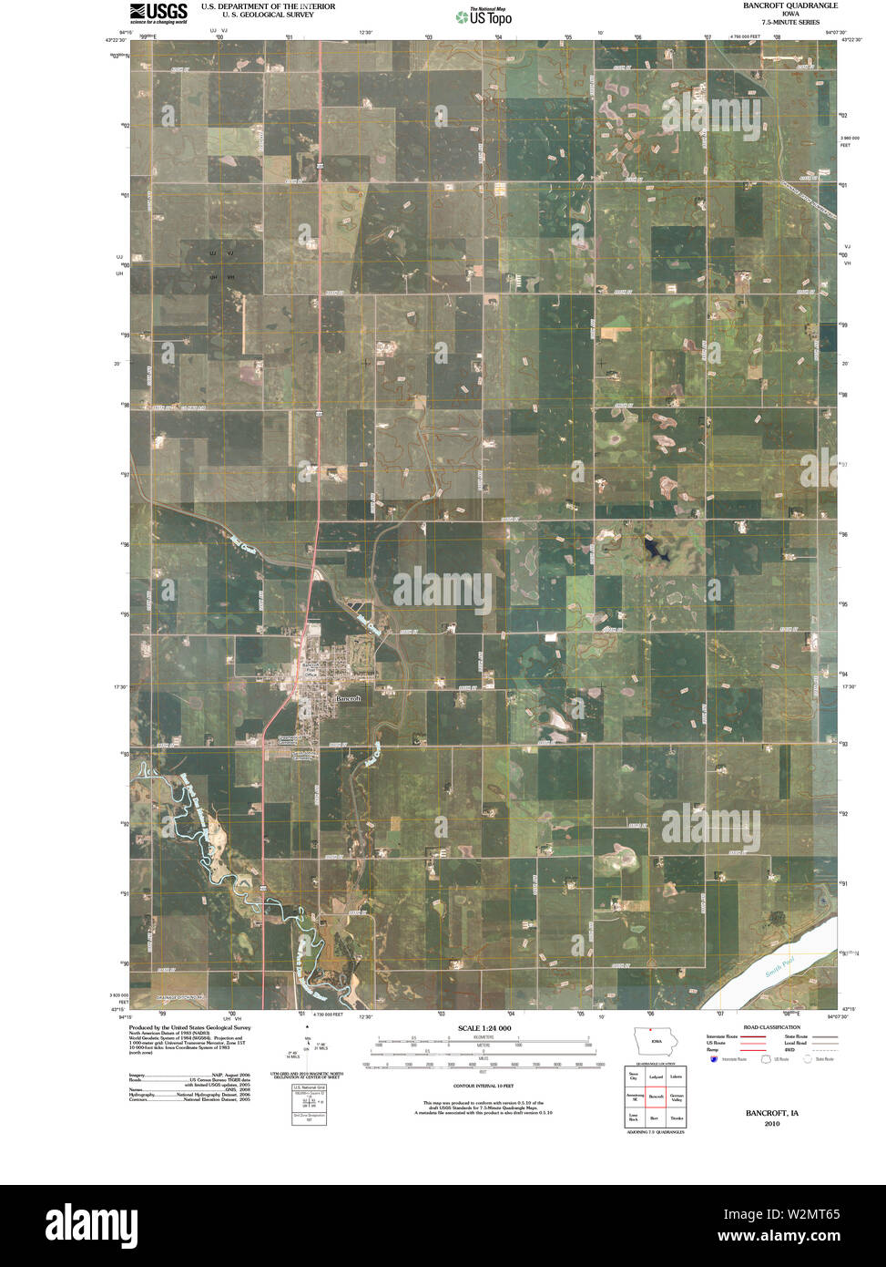 Bancroft iowa map hires stock photography and images Alamy