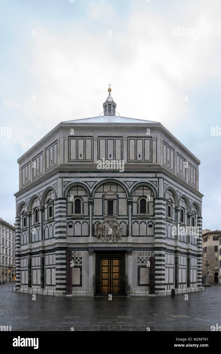 Florenz, Firenze, Dom, Duomo Santa Maria del Fiore, Baptisterium San Giovanni von Osten Stock Photo