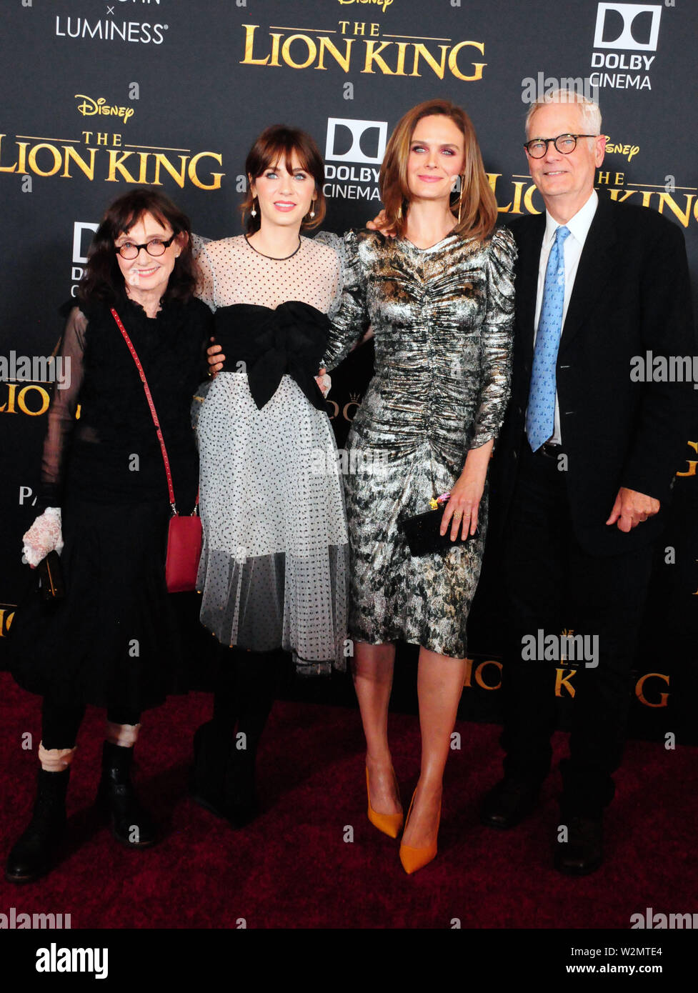 Hollywood, California, USA 9th July 2019 Mary Jo Deschanel, actress ...