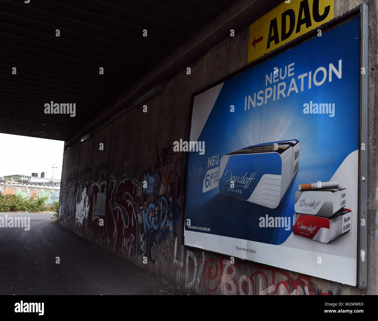 09 July 2019, North RhineWestphalia, Duesseldorf A poster with