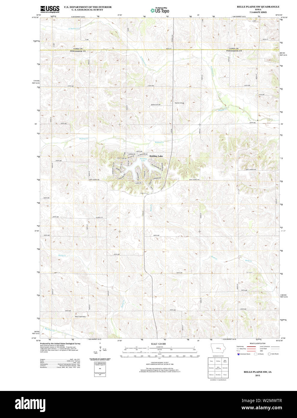 Map of belle plaine hires stock photography and images Alamy