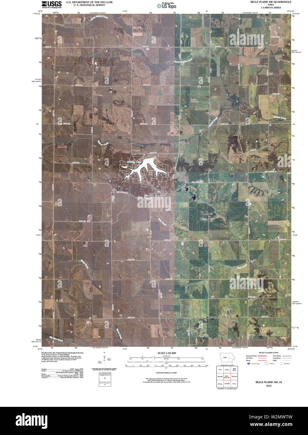 Map of belle plaine hires stock photography and images Alamy