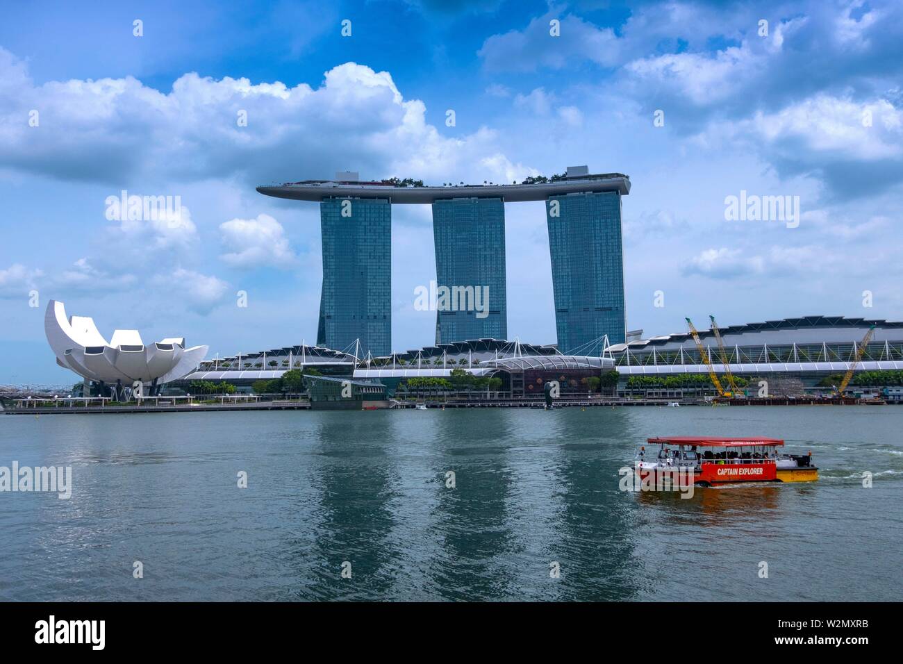 Singapore, Marina Bay, Marina Bay Sands. Stock Photo