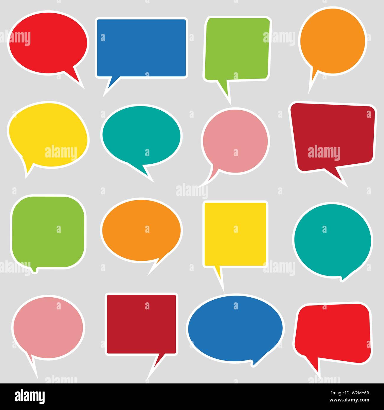 Speech bubbles icon group. Vector eps10 illustration Stock Vector Image ...