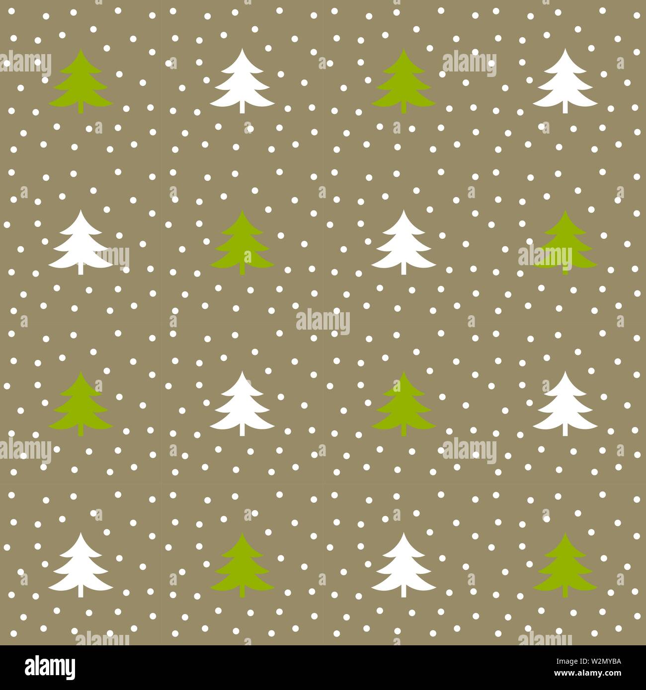 Christmas trees winter pattern. Vector illustration Stock Vector Image ...