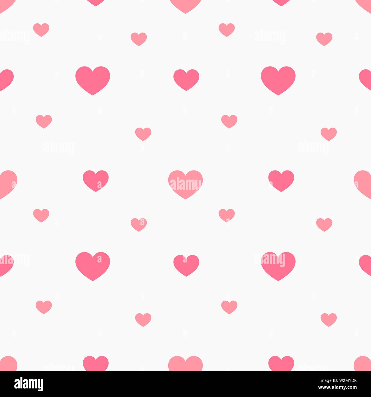 Cute pink hearts seamless pattern Stock Vector Image & Art - Alamy