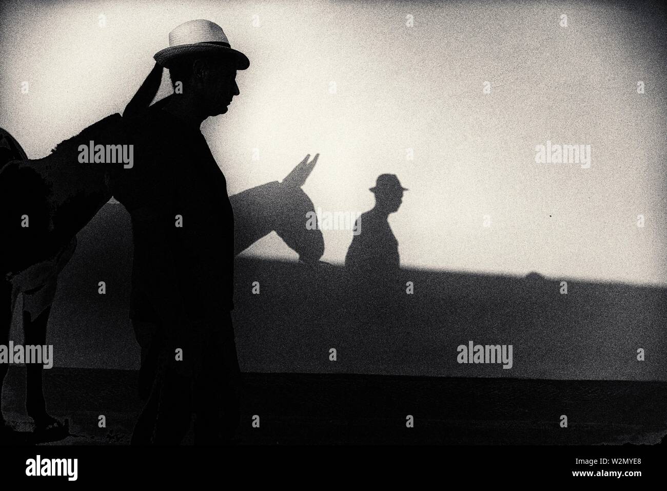 Old man hat silhouette hi-res stock photography and images - Alamy