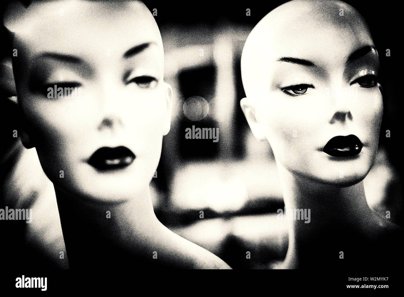 Two white mannequins hires stock photography and images Alamy