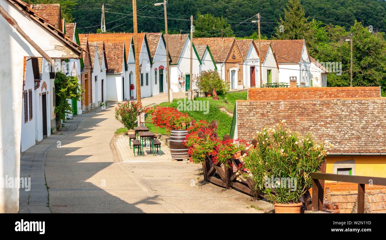 wine cellars in Villanykovesd, Hungary Stock Photo Alamy