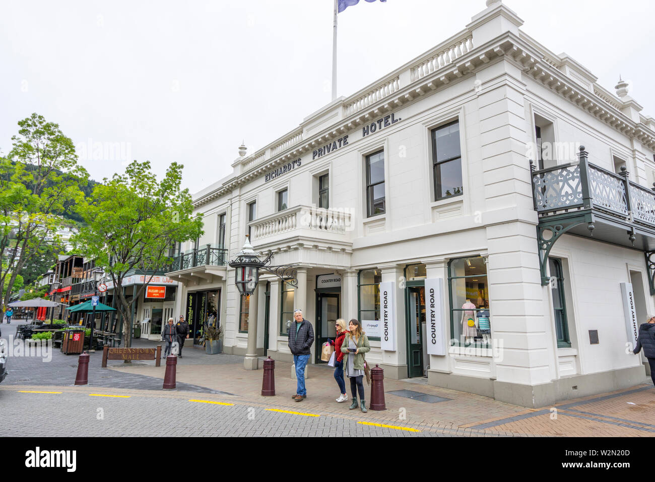 Eichardt's Private Hotel Building, Marine parade Queenstown New Zealand Stock Photo